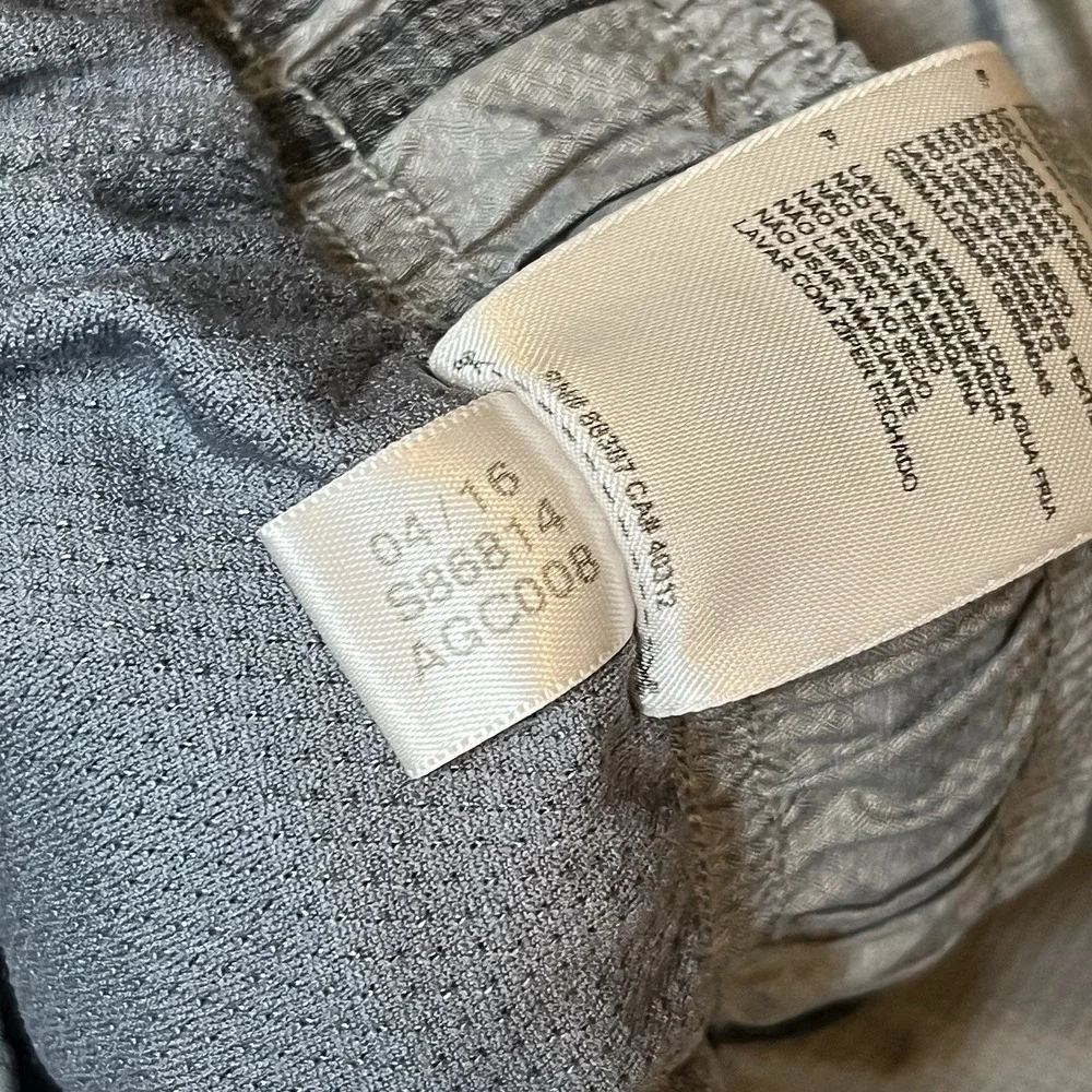 Adidas S86814 Men's Gray Wind Track Pants Size M Ankle Zip Diamond Ripstop